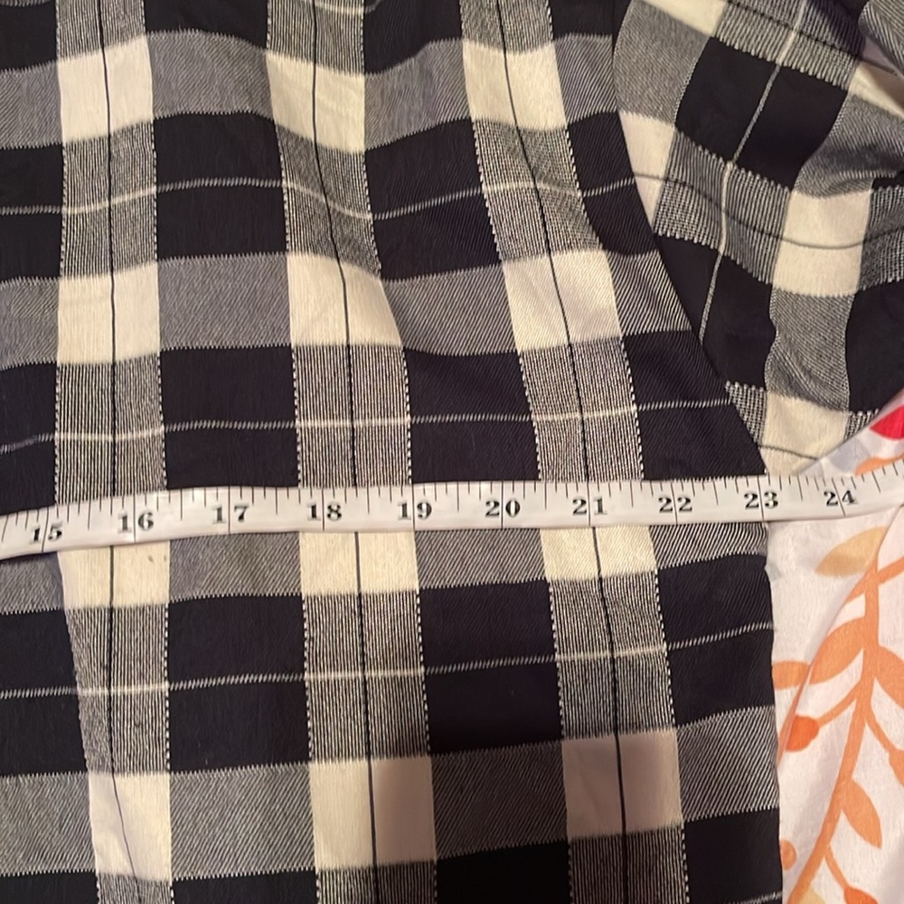 Zara plaid shirt dress gem collar size medium - Picture 6 of 7